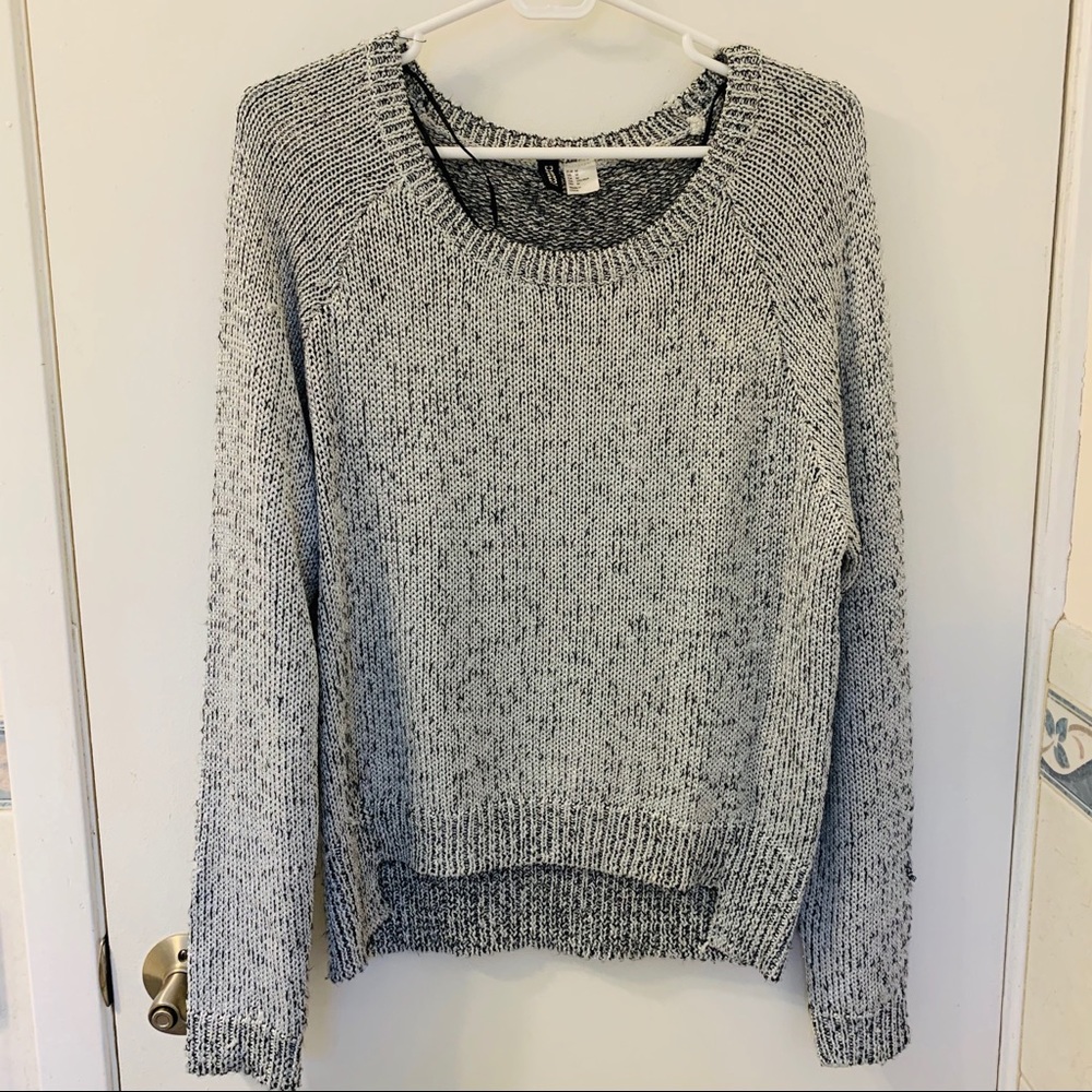 H&M Glittery Silver Sweater